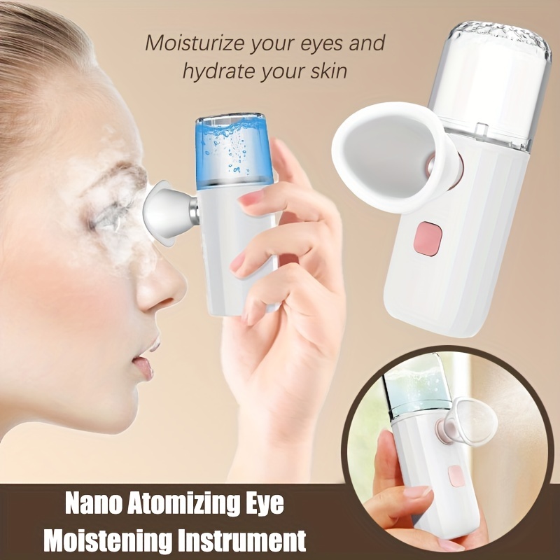 Facial Steamer Nano - เครื่องเพิ่มความชื้นตาแบบละอองนาโนเครื่องทำสปาตาและผิวหนังเครื่องนวดตาแบบ3-in-1