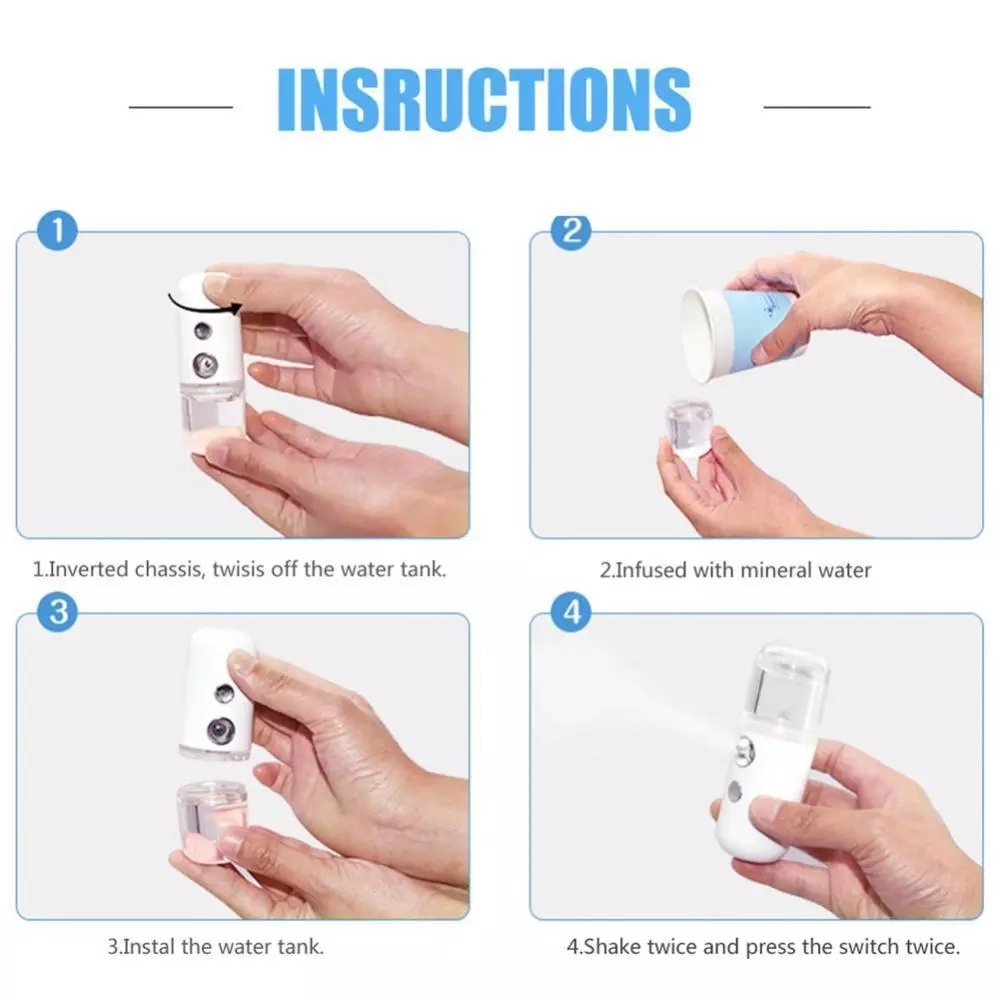 เครื่องพ่นไอน้ำนาโนพกพาสำหรับใ - Facial Steamer Nano บทวิจารณ์และราคา