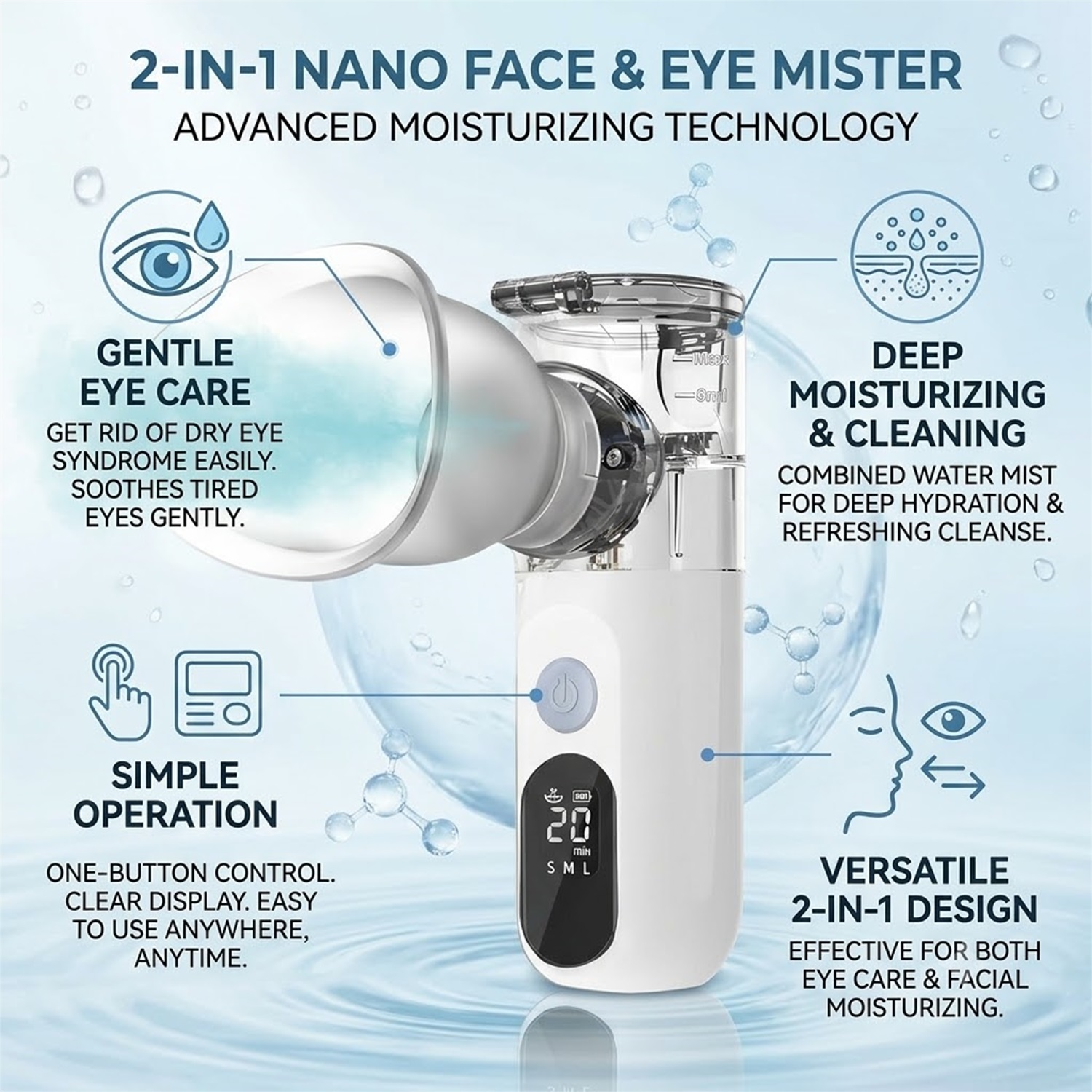 เครื่องพ่นไอน้ำสำหรับผิวหน้าแบ - Facial Steamer Nano บทวิจารณ์และราคา