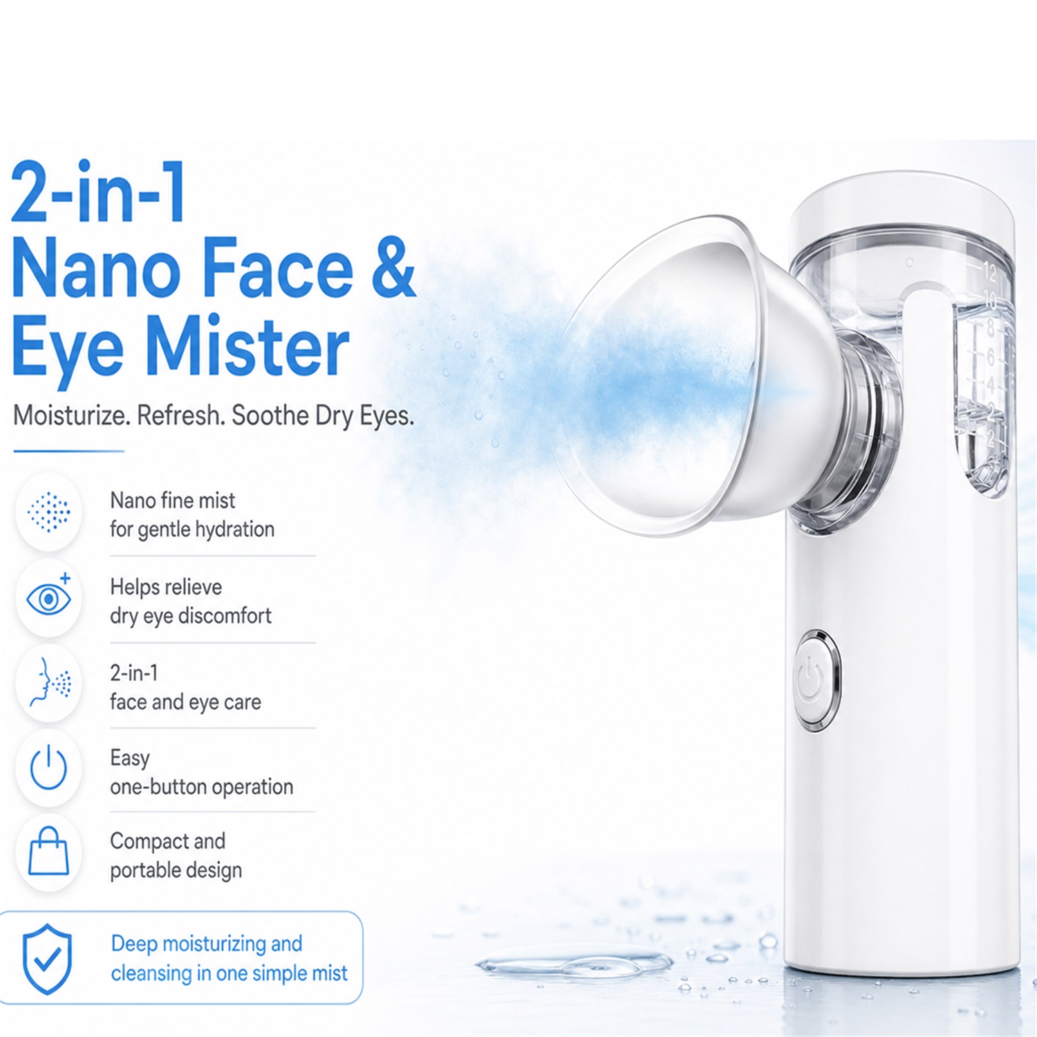 เครื่องพ่นไอน้ำนาโนสำหรับดวงตา - Facial Steamer Nano บทวิจารณ์และราคา