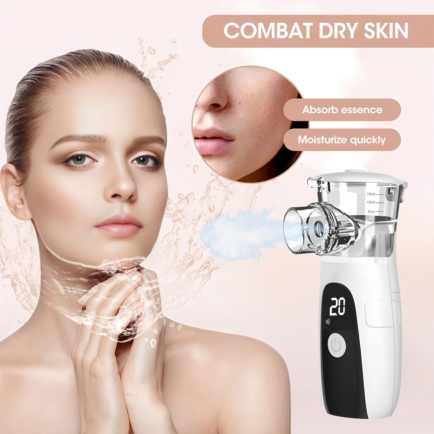 สเปรย์ความงามแบบพกพาขนาดเล็ก - - Facial Steamer Nano บทวิจารณ์และราคา