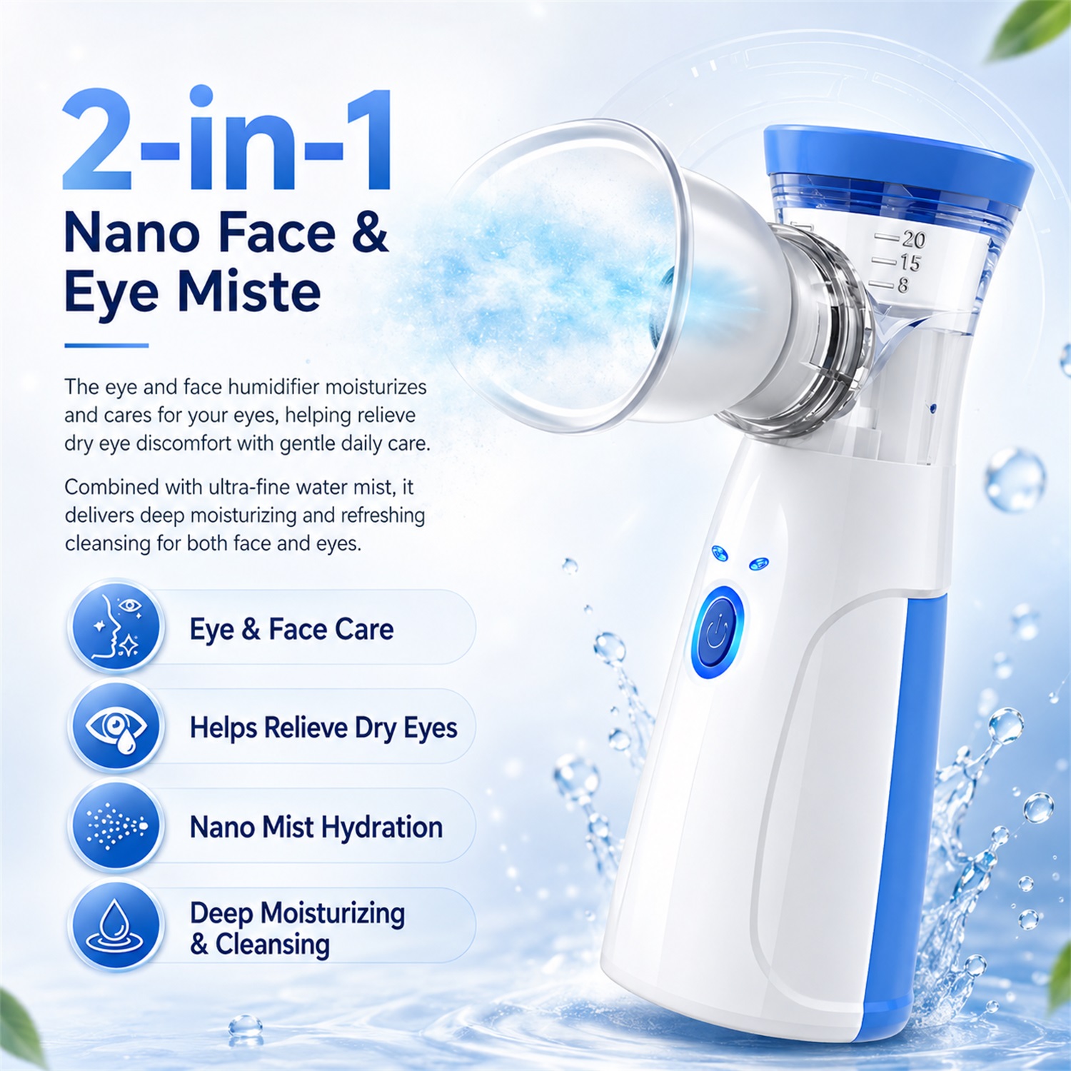 เครื่องพ่นไอน้ำนาโนแบบพกพาสำหร - Facial Steamer Nano บทวิจารณ์และราคา